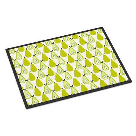 Carolines Treasures Pears on White Indoor or Outdoor Mat, 18 x 27 in. BB5147MAT